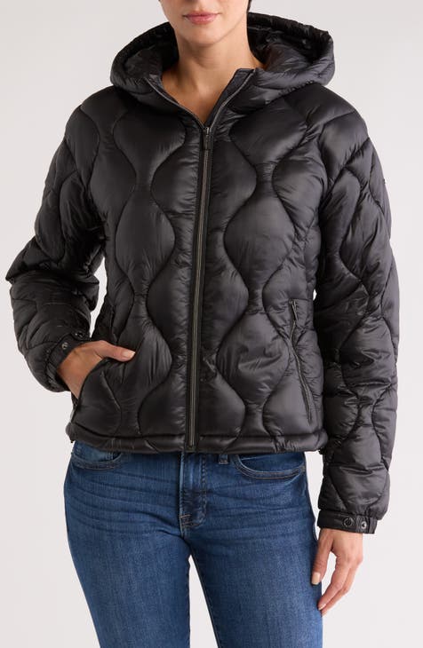 Water Resistant Hooded Puffer Jacket