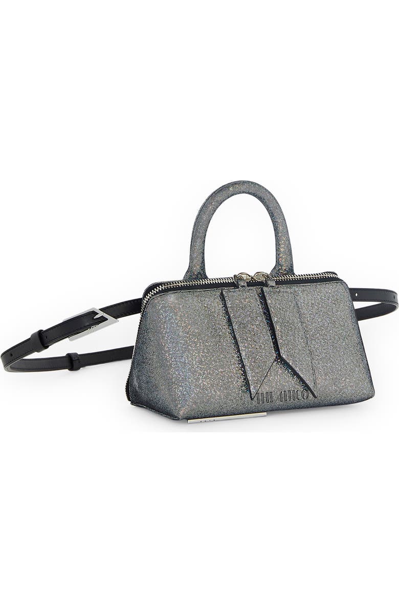 The Attico Friday Glitter Leather Convertible Crossbody Bag, Alternate, color,