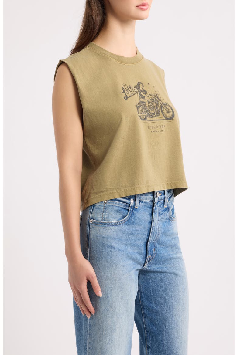 Little Lucy Biker Bar Muscle Tank, Alternate, color, FADED ARMY