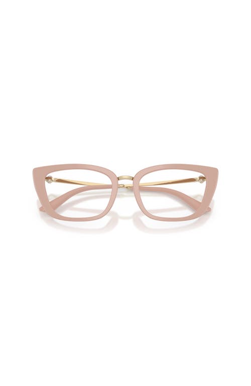 Jimmy Choo 52mm Cat Eye Optical Glasses In Brown