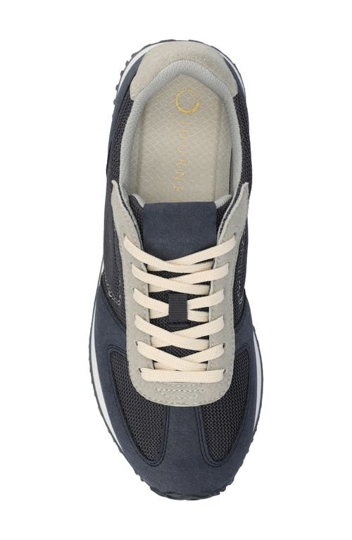 Journee Collection Flow Casual Sneaker In Blue