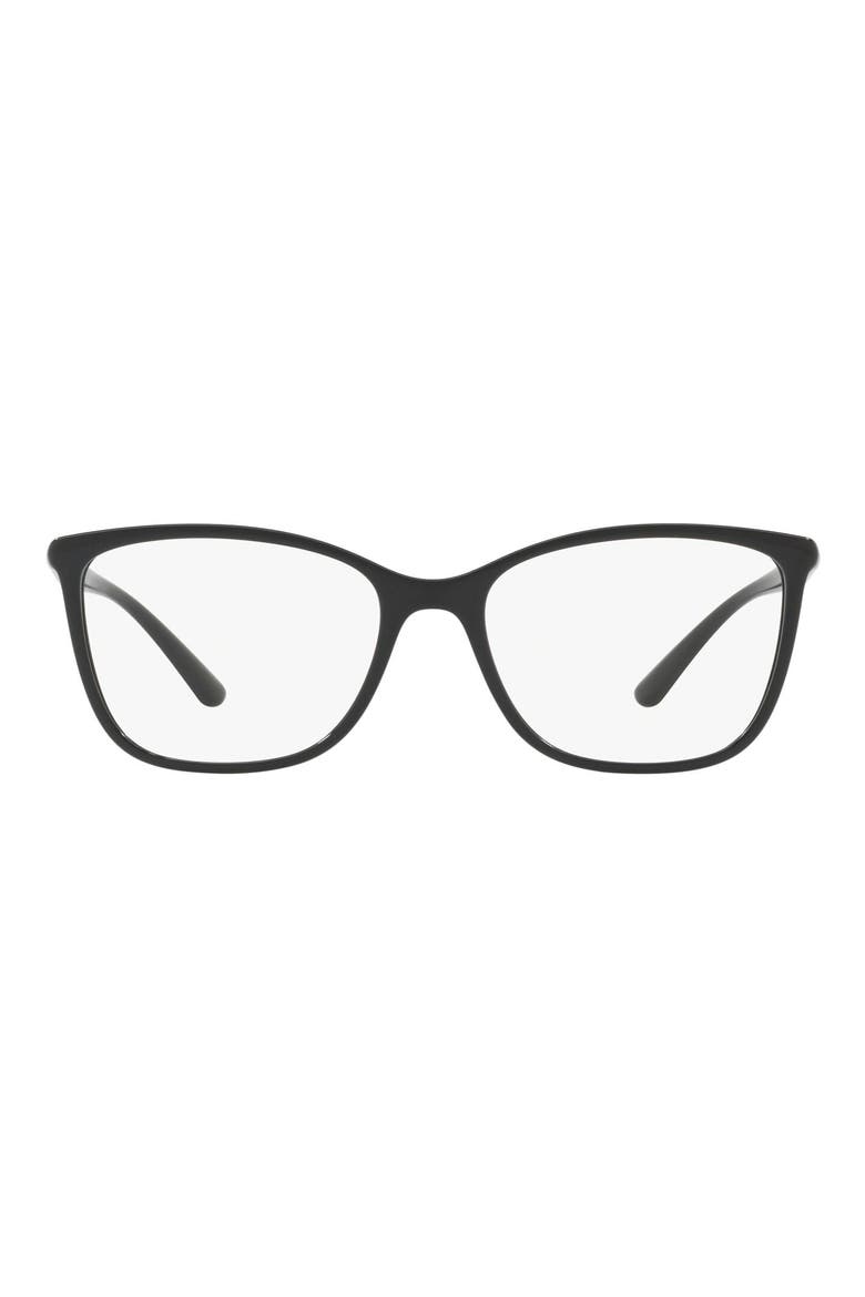 54mm Rectangular Optical Glasses, Main, color, BLACK
