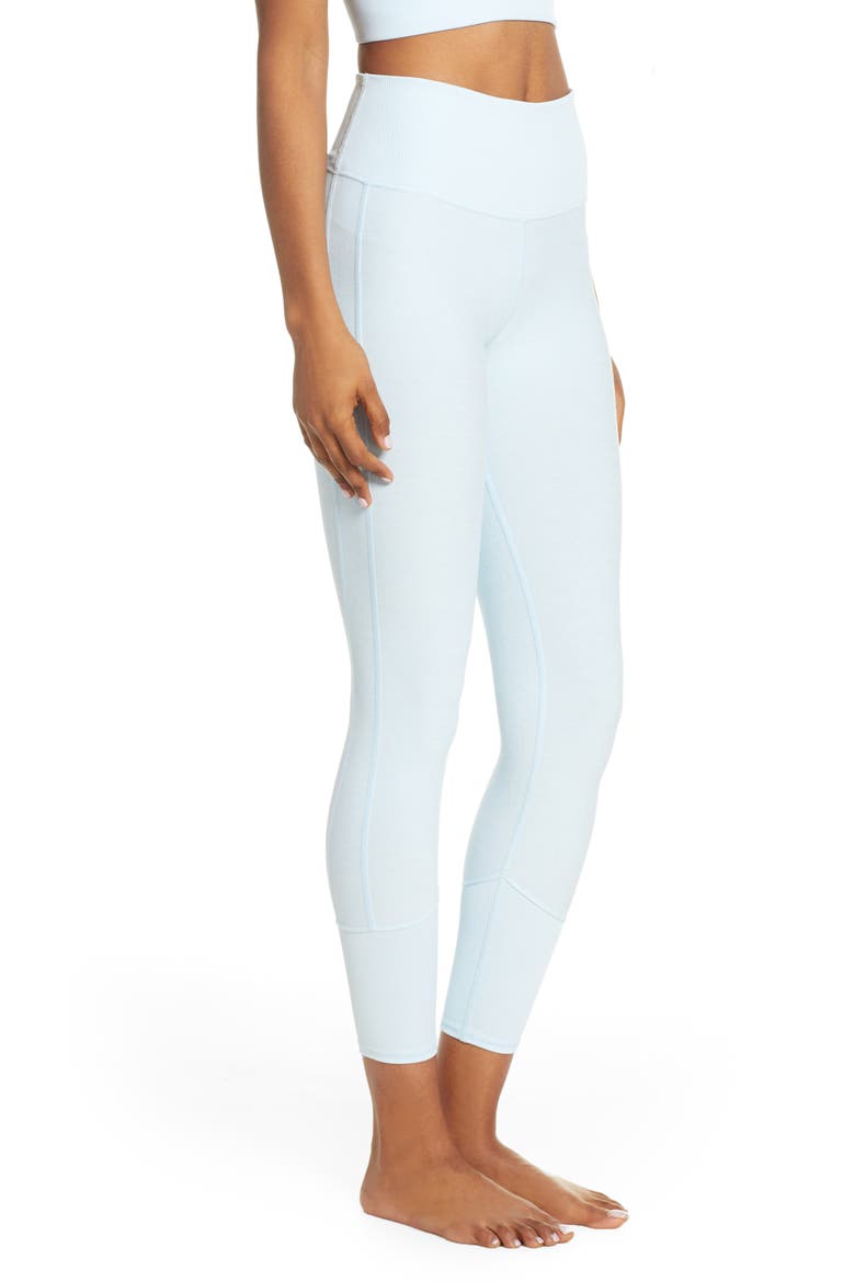 7/8 High Waist Lounge Leggings, Alternate, color, POWDER BLUE HEATHER