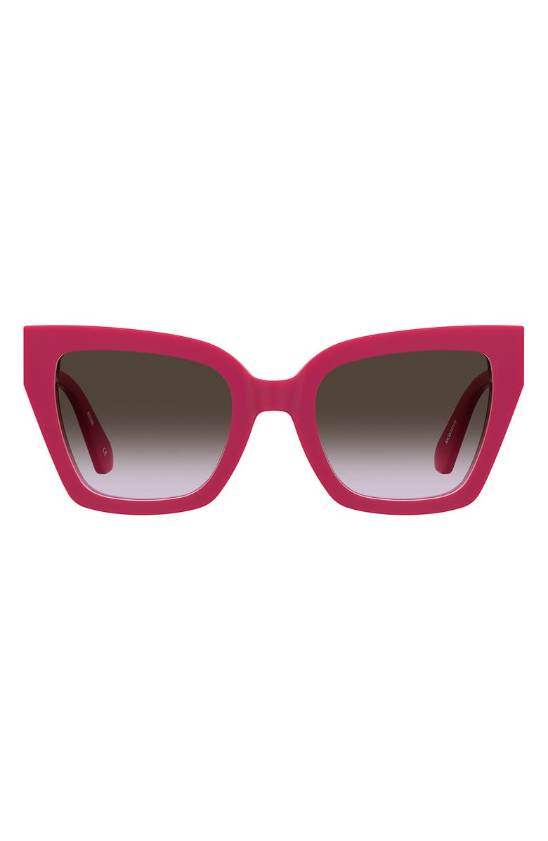 Moschino 53mm Cat Eye Sunglasses, Main, color, Fuchsia