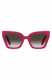 Moschino 53mm Cat Eye Sunglasses
