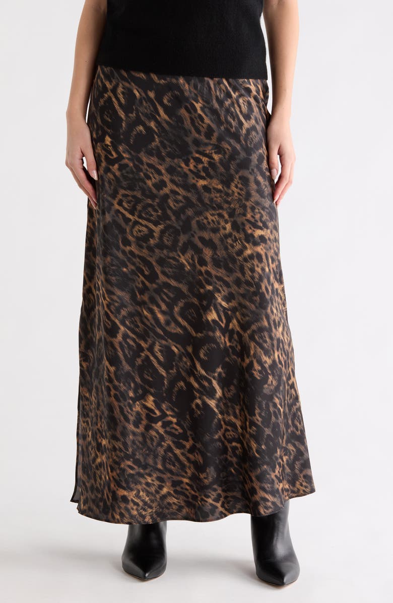 AllSaints Bryony Bias Maxi Skirt, Main, color, Jinx Golden Brown