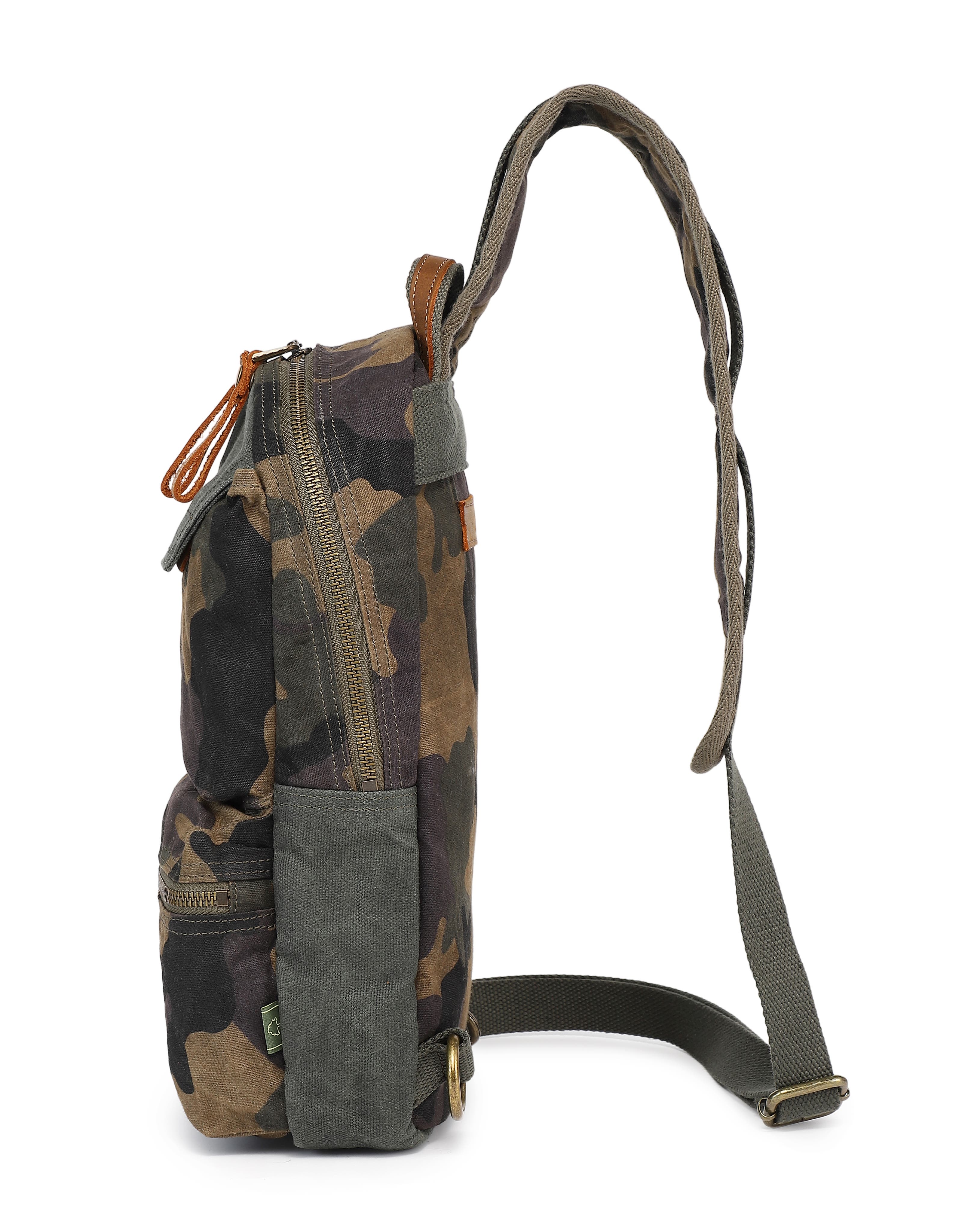 Mountain Leaf Rugged Trail Ready Sling Bag, Alternate, color, Olive Camo