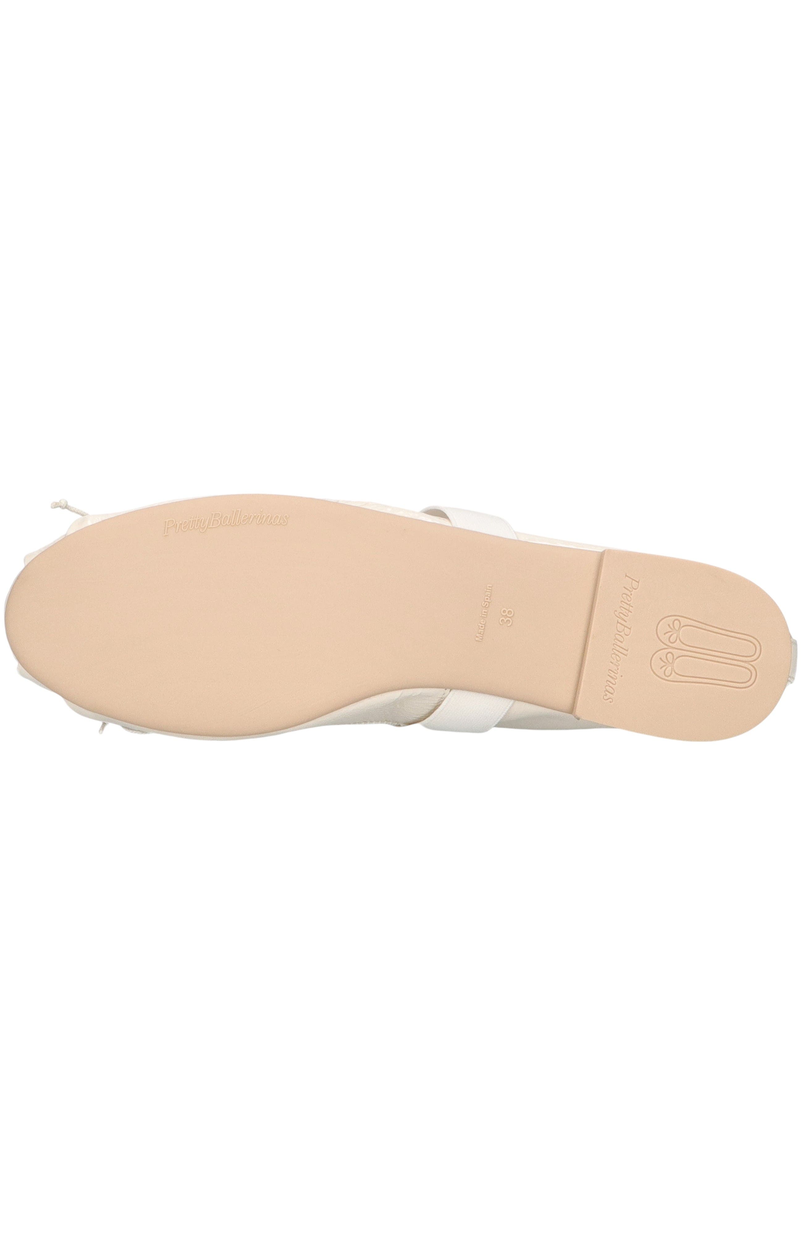 Pretty Ballerinas Round Toe Sacchetto Ballet Flat, Alternate, color, White