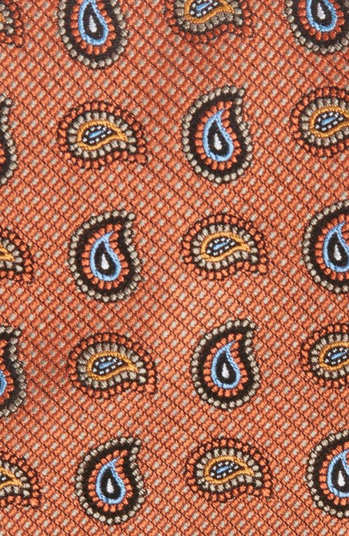 Nordstrom Paisley Silk Tie In Orange