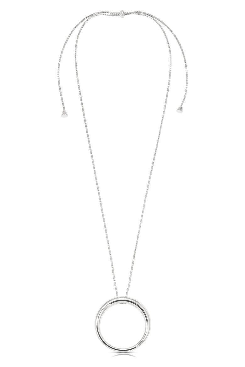 Eternal Orbit Pendant Necklace, Alternate, color, SILVER