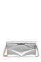Diamond Chain Wallet in Metallic Mirror Leather