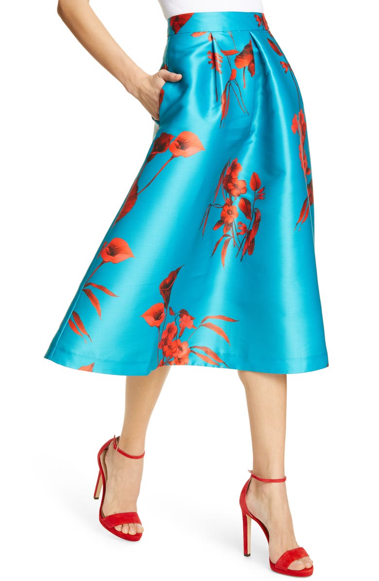 Ted Baker London Arielle Fantasia Jacquard Full Skirt, Alternate, color, 