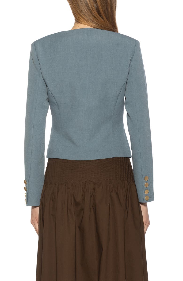 Alexia Admor Aria Scoop Neck Retro Blazer, Alternate, color, Teal