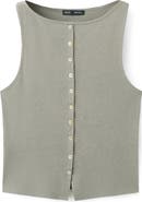 MANGO Button Front Tank