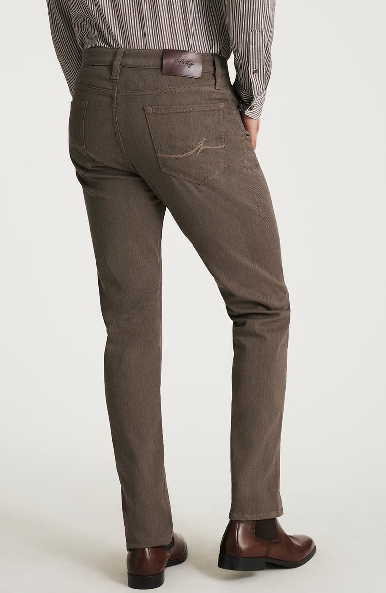 34 Heritage Courage Straight Leg 5-Pocket Pants, Alternate, color, Coffee Diagonal