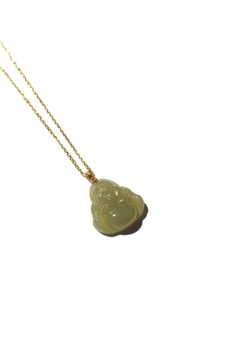 seree Buddha Green jade buddha pendant necklace, Alternate, color, 
