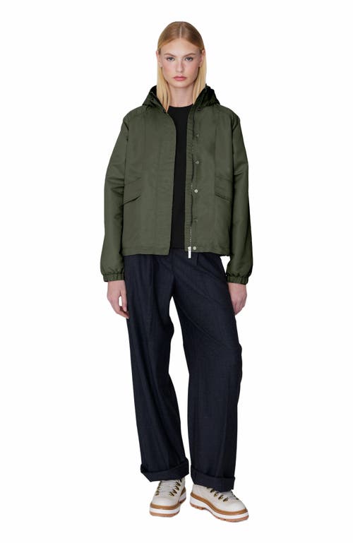 Quartz Co. Lisa | Lightweight Hooded Jacket In Sage