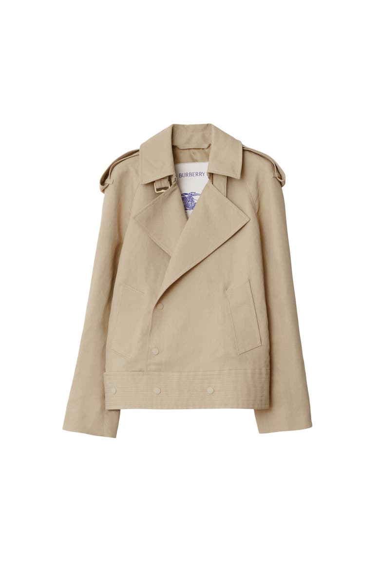 Canvas Trench Jacket, Main, color, Oat