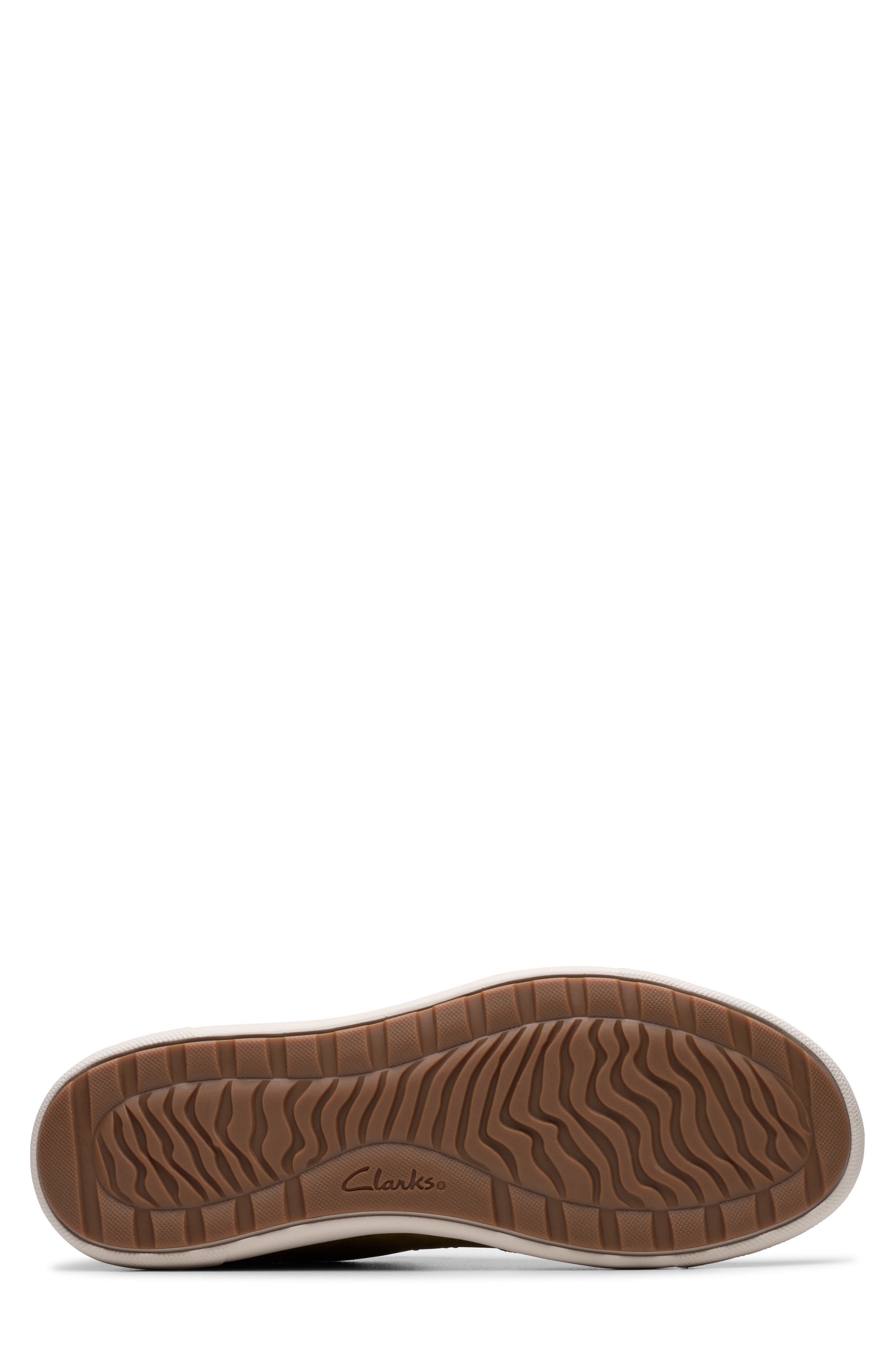 Clarks<sup>®</sup> Mapstone Lace-Up Leather Sneaker, Alternate, color, Cola Combi