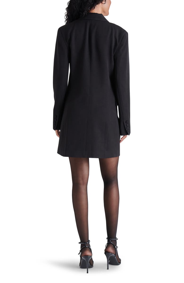 Steve Madden Corrine Lace Panel Long Sleeve Blazer Minidress, Alternate, color,