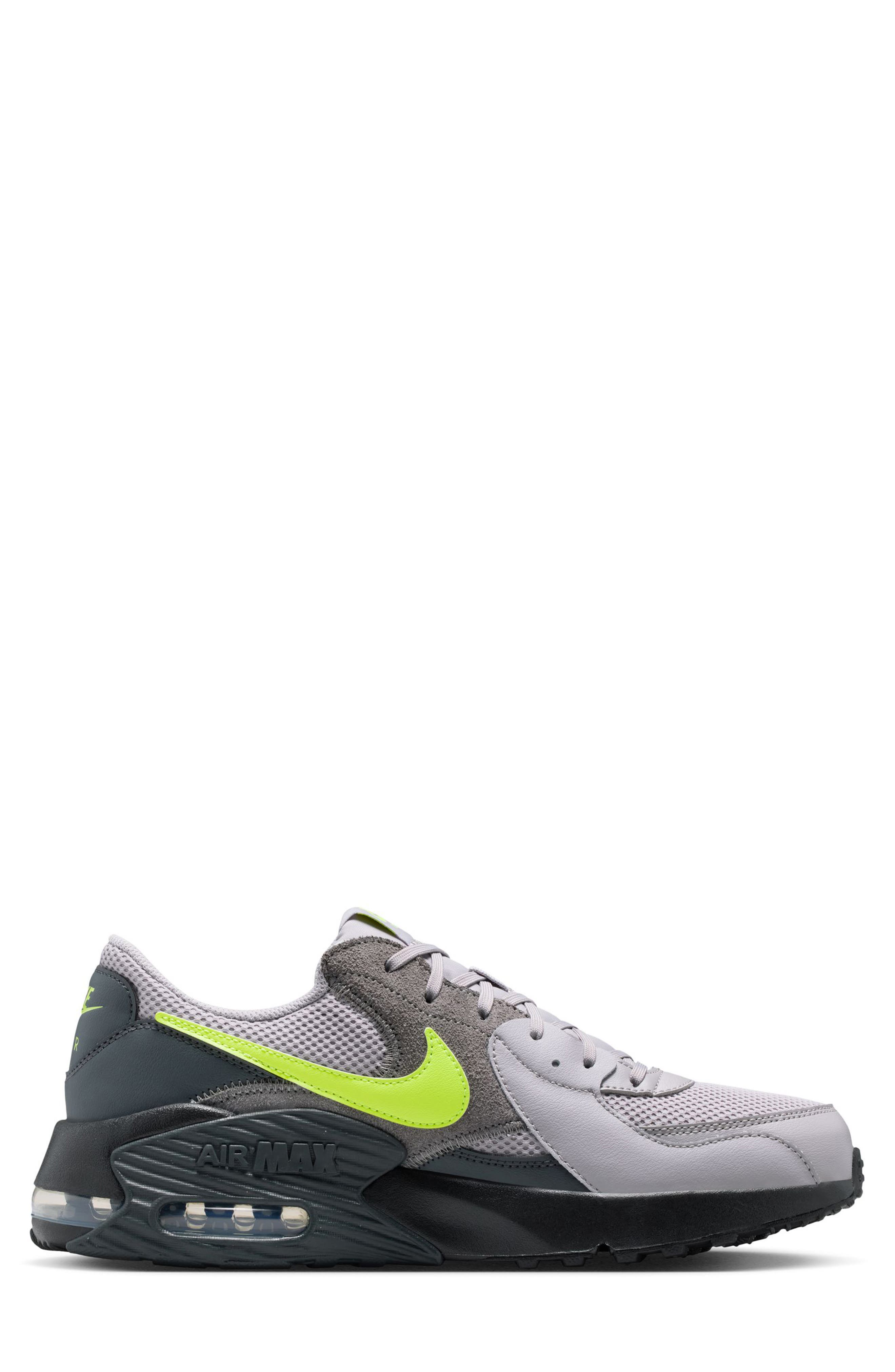 Nike Air Max Excee Sneaker, Alternate, color, Atmosphere Grey/ Neon Yellow