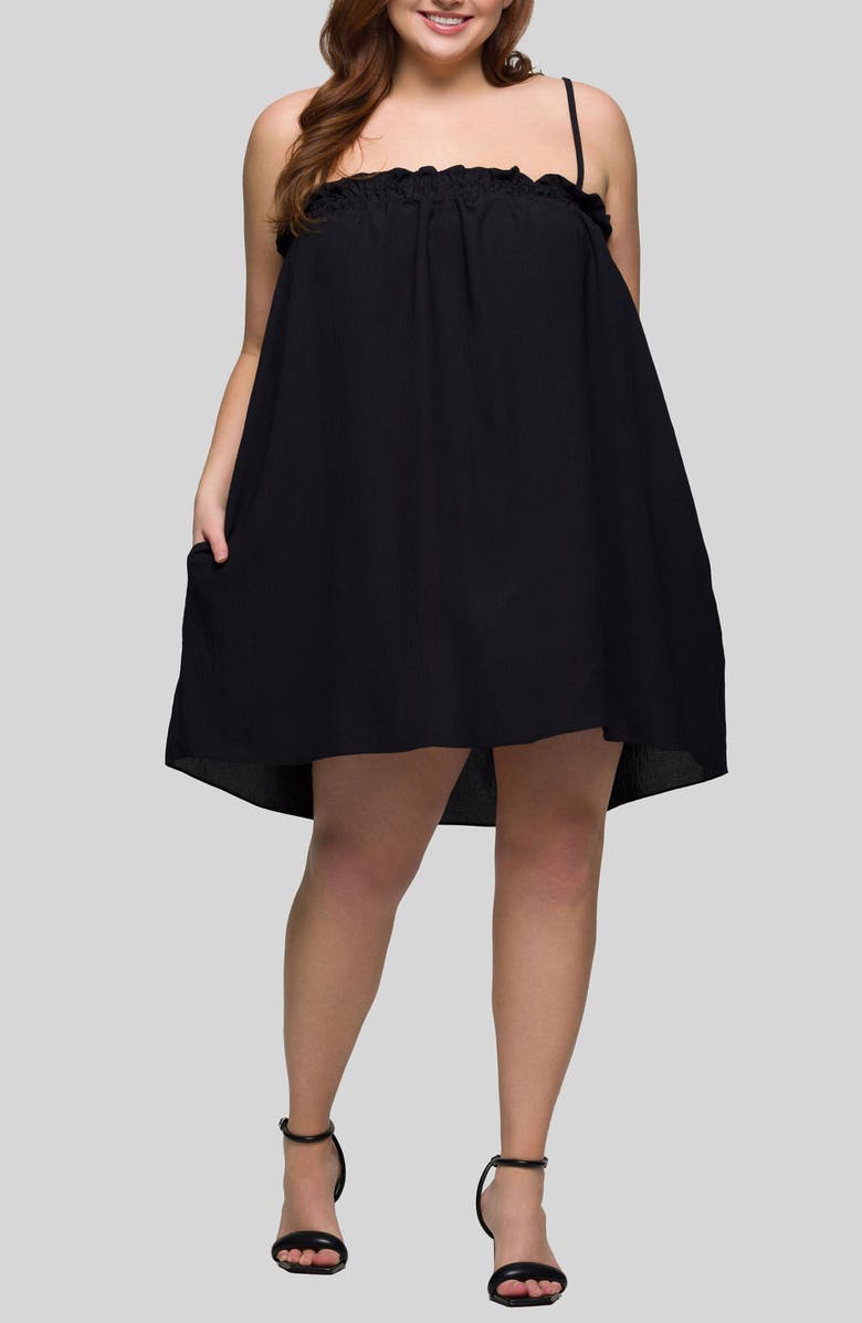 24seven Comfort Apparel Jersey Shift Dress, Main, color, Black