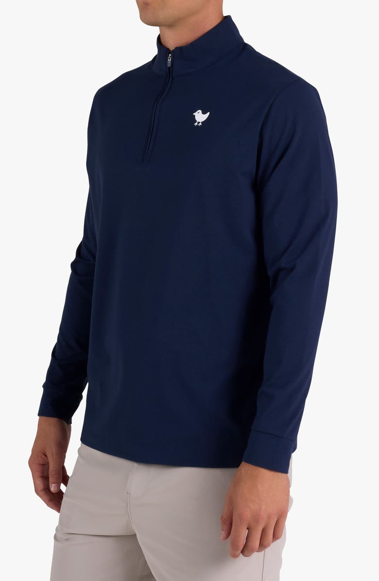 Bad Birdie Velocity Performance Quarter Zip Pullover, Alternate, color, Dark Navy