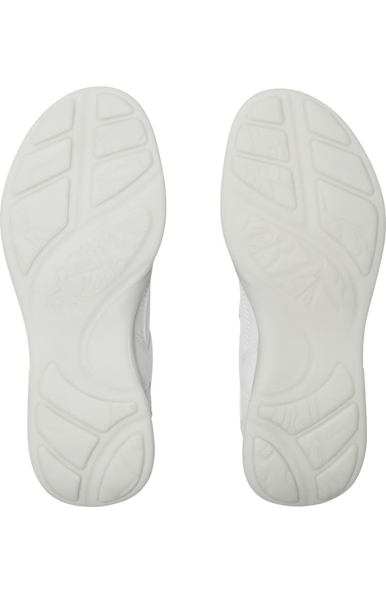 Burberry Leather Matrix Sneakers, Alternate, color, Optic White