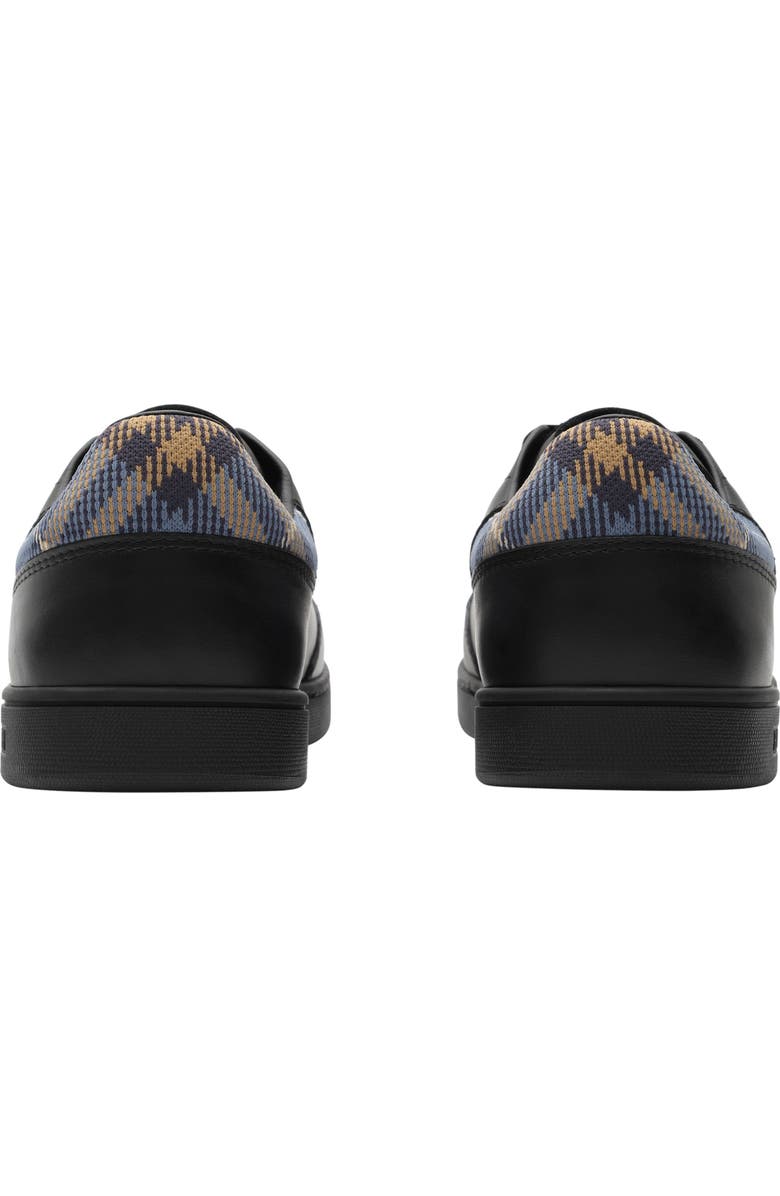 Burberry Leather Set Sneakers, Alternate, color, Black/Wave Blue