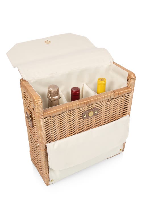 Picnic Time Corsica Wine & Cheese Picnic Basket In Beige