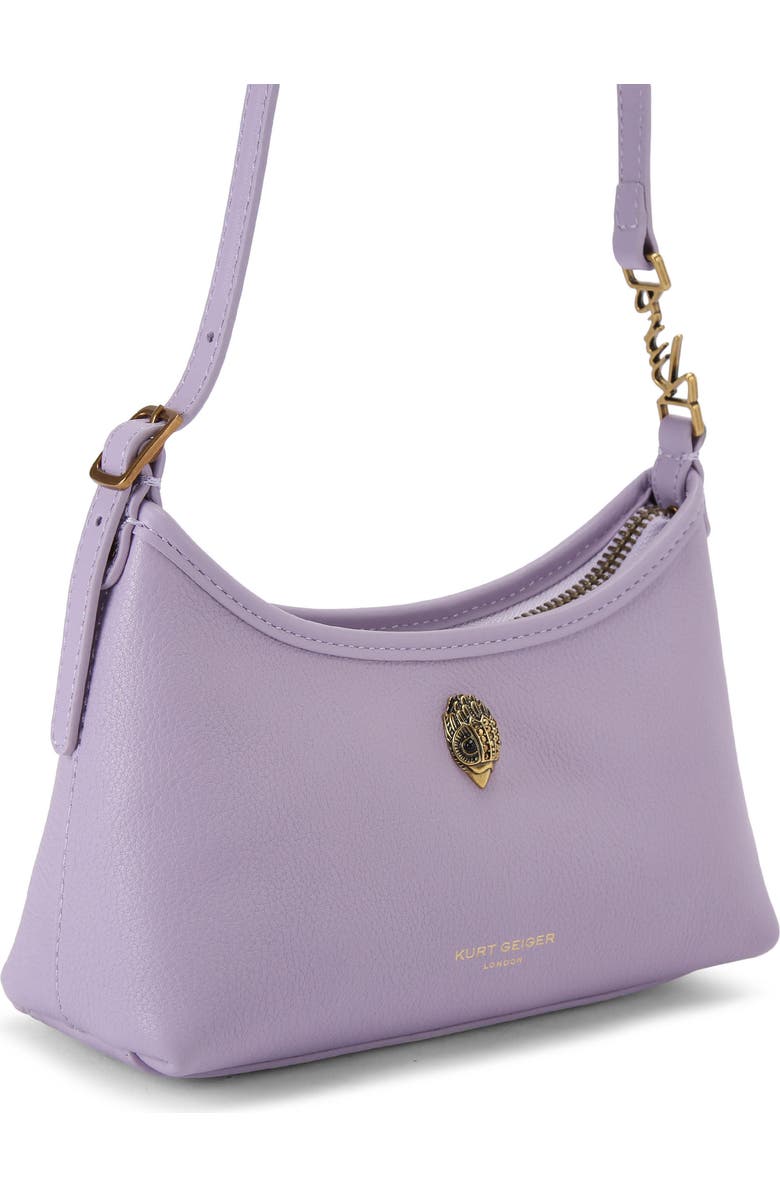 Kurt Geiger London Kurt Sling Leather Shoulder Bag, Alternate, color, Lilac