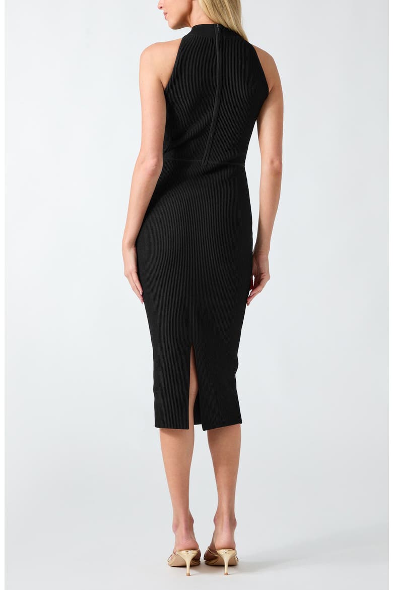Ottoman Curve Mock Neck Sweater Dress, Alternate, color, JBLACK-BLACK