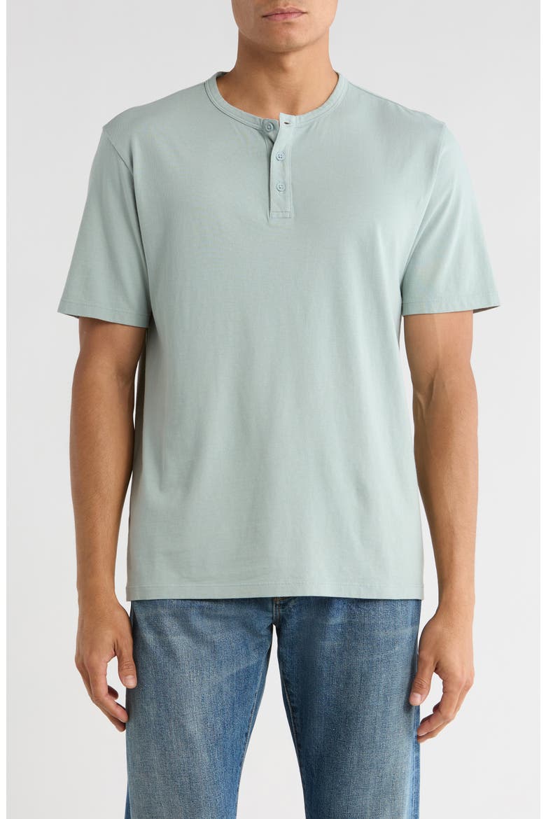 Short Sleeve Henley, Main, color, WASHED MARINA