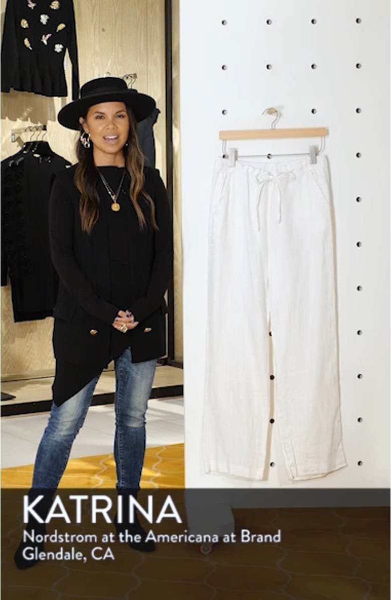 Wide Leg Linen Pants, sales video thumbnail