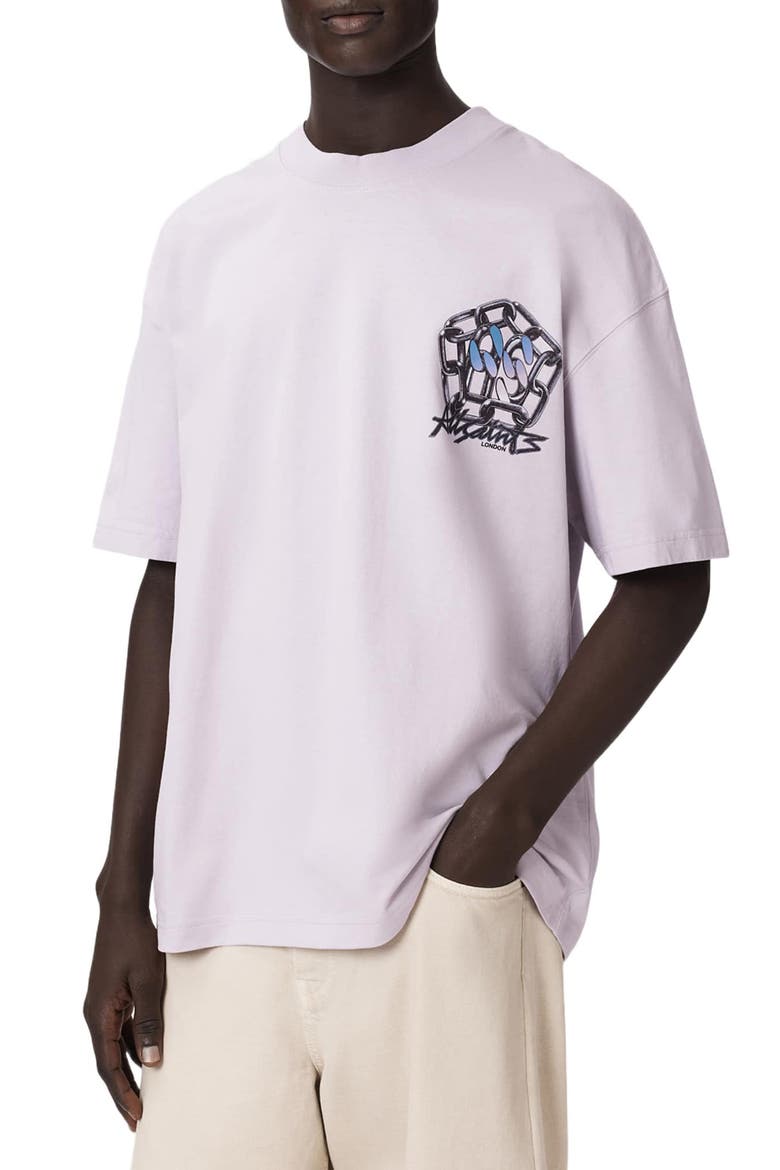 Affix Graphic Cotton T-Shirt, Main, color, PARMA PURPLE