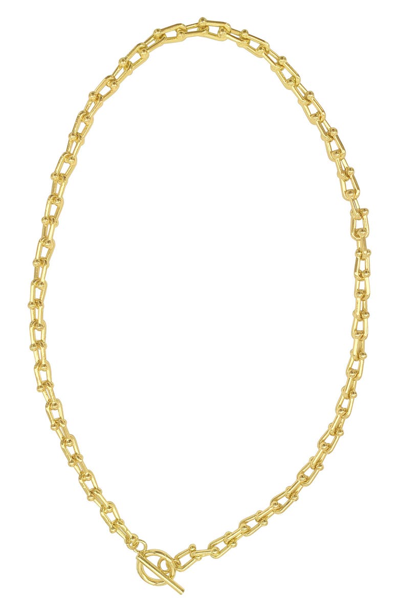 Adornia Chain Link Necklace, Main, color, 