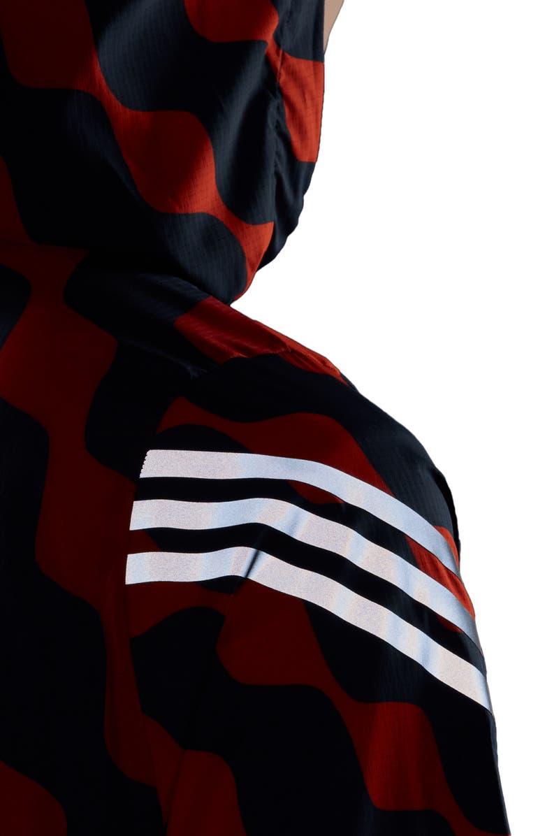adidas x Marimekko Print Icon 3-Stripes Windbreaker, Alternate, color, 