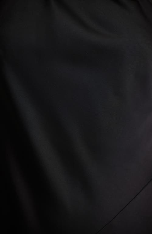 Significant Other Lucile Draped Sleeveless Gown In Black