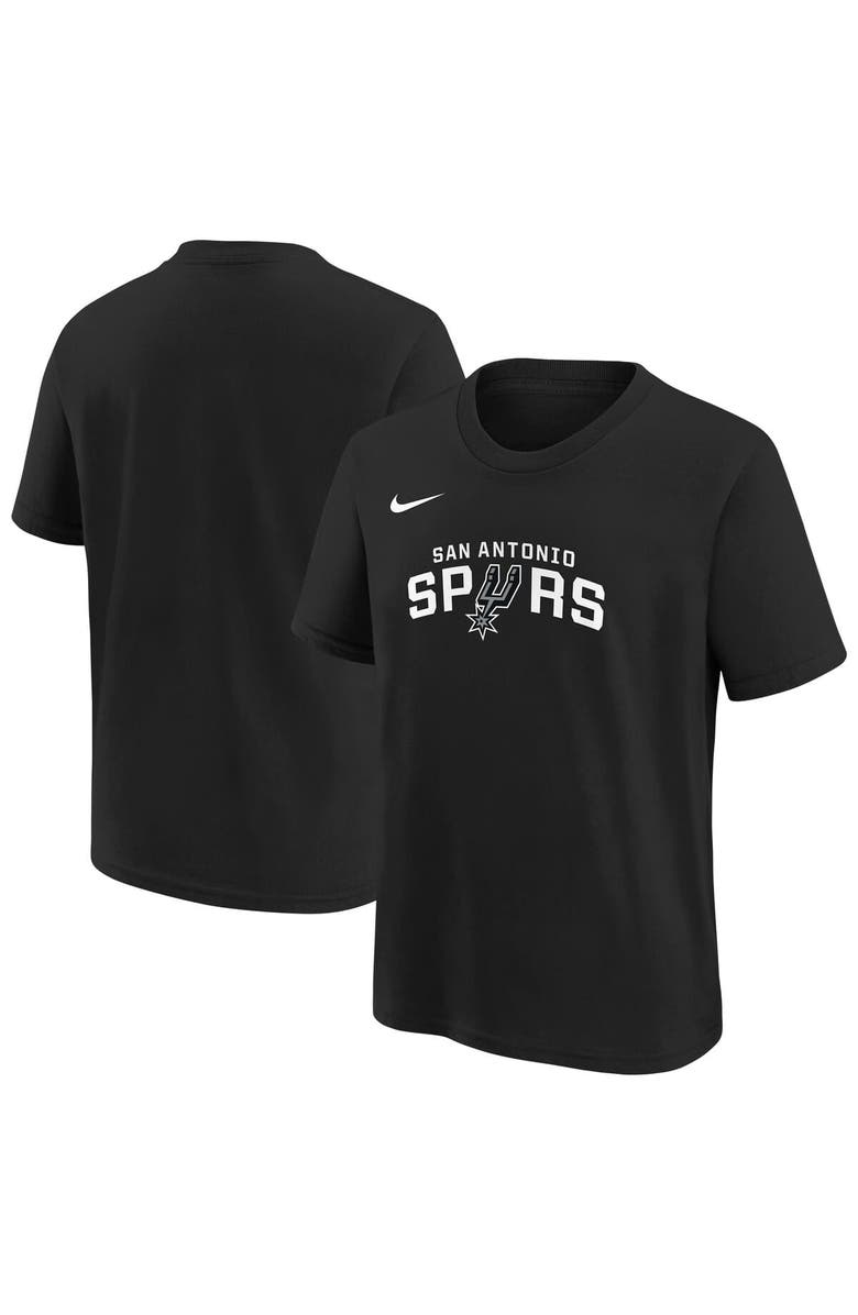 Nike Youth Nike Black San Antonio Spurs Team Essential Logo T-Shirt, Main, color, Black