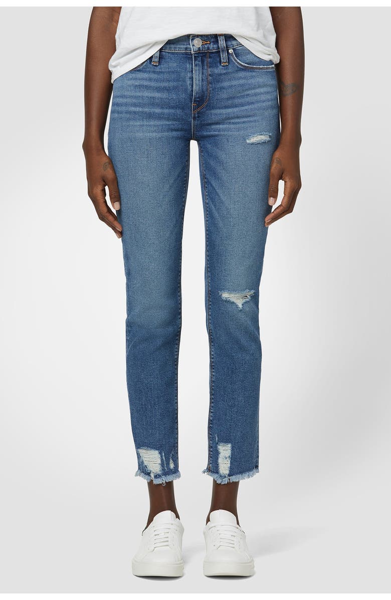 Hudson Jeans Nico Mid-Rise Straight Crop, Main, color, Seaglass