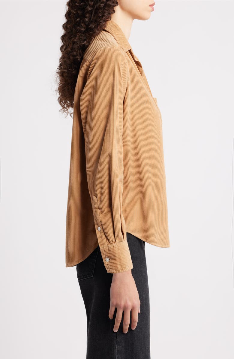 Frank & Eileen Barry Tailored Fit Corduroy Button-Up Shirt, Alternate, color, Camel Corduroy