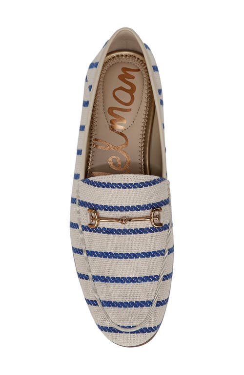 Sam Edelman Loraine Bit Loafer Black Natural Fabric In Cobalt