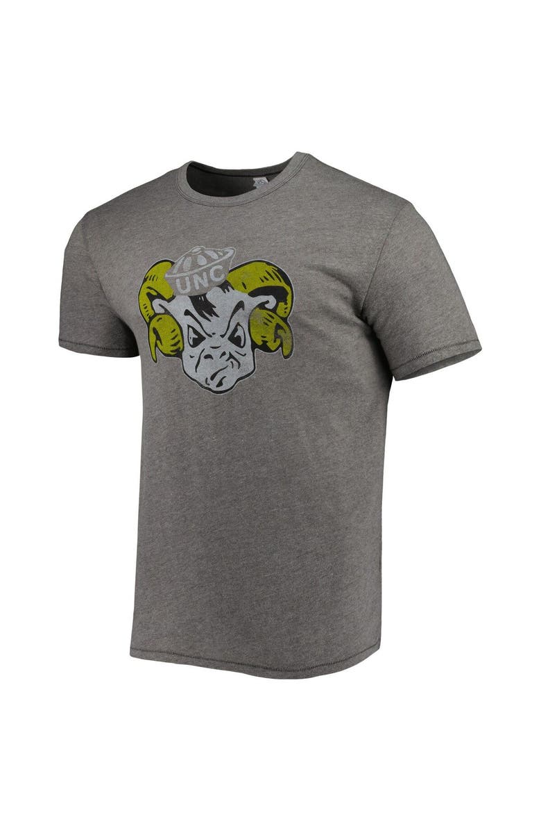 ALTERNATIVE APPAREL Men's Alternative Apparel Heathered Gray North Carolina Tar Heels Vintage Logo Keeper T-Shirt, Alternate, color,