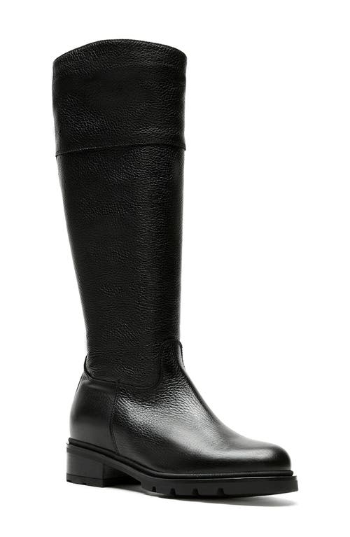 La Canadienne Scottie Leather Lug-sole Knee-high Boots In Black