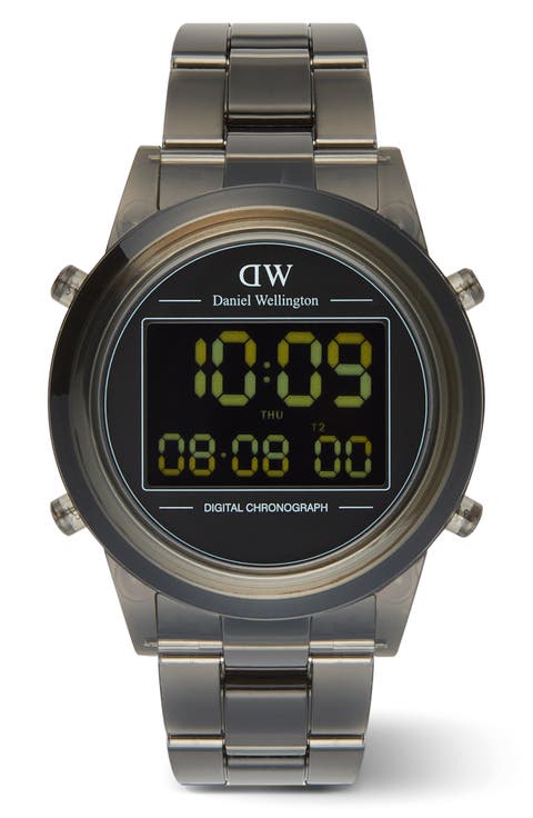 Retro Digital Bracelet Watch, 42mm