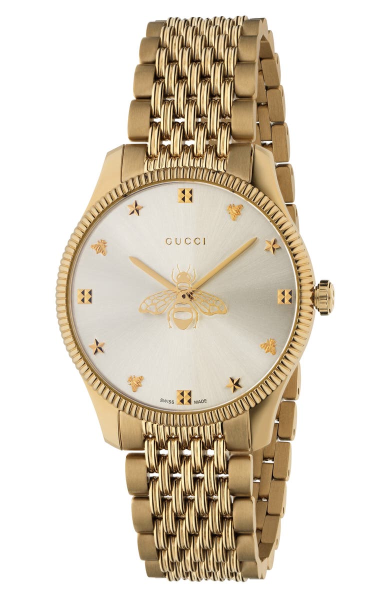Gucci G-Timeless Bracelet Watch, 36mm, Main, color,