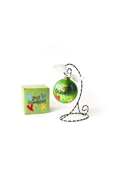 Best Grandparent Glass Ornament with Stand