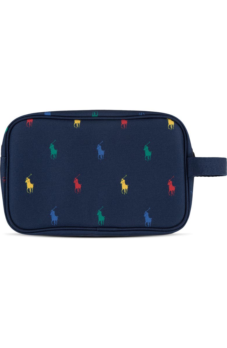 Ralph Lauren Kids' Pony Embroidered Dopp Kit, Alternate, color,