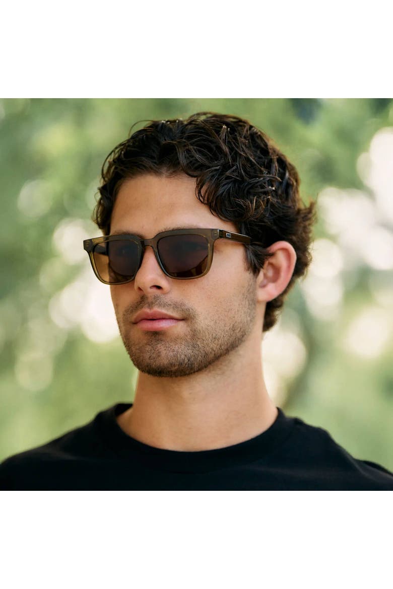 Wilson - 51mm Square Polarized Sunglasses, Alternate, color, Crystal Verde
