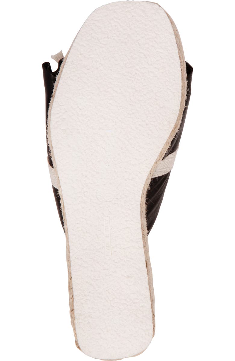 BEAUTIISOLES Noelle Espadrille Platform Wedge Slide Sandal, Alternate, color, Black